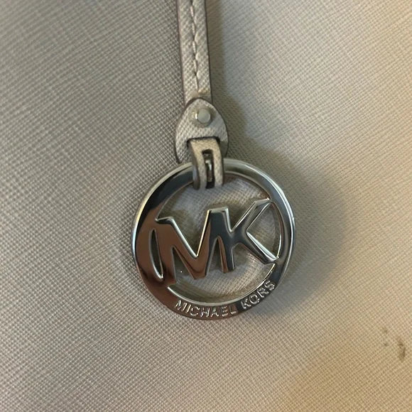 Michael Kors Gray Saffiano Leather Tote - Picture 2 of 9